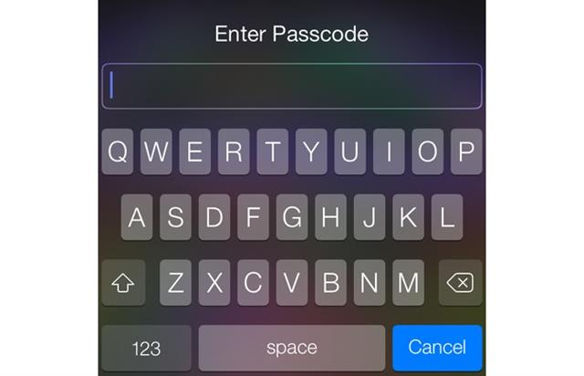 Tạo mật khẩu chữ và số trên iPhone 5S, iPhone 6, 7