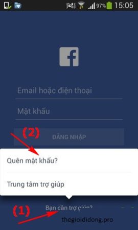 cách lấy lại mật khẩu facebook không cần email