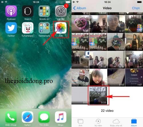 cách cắt video trên iphone 5s