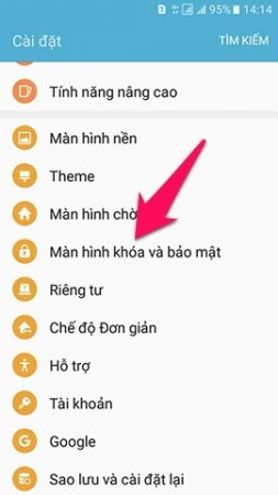 xóa mật khẩu điện thoại samsung