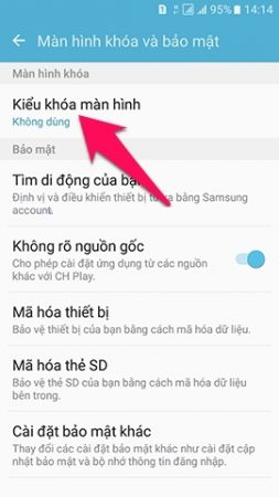  thay đổi màn hình khóa samsung xóa mật khẩu điện thoại samsung