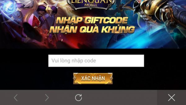 giftcode liên quân mobile 2017