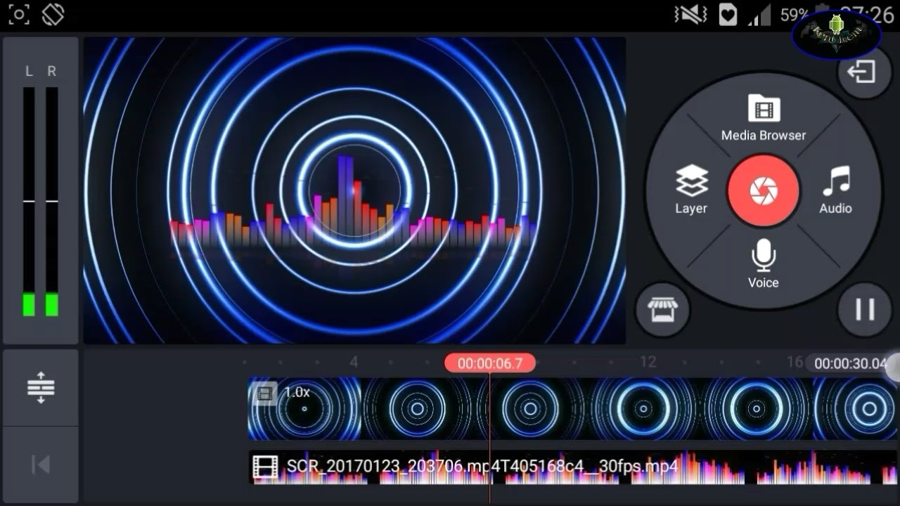 Tạo video sóng nhạc trên Android, iPhone